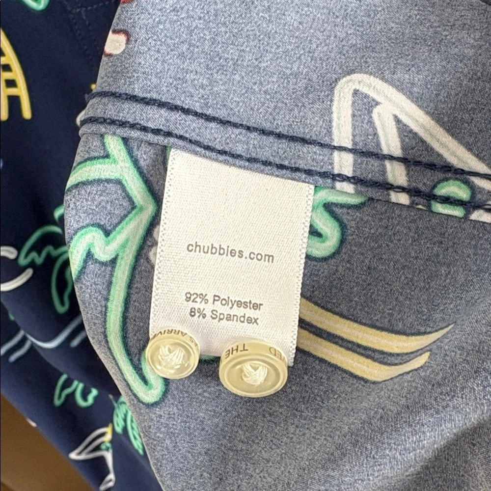 Like New Chubbie’s Performance Polo Neon Light Size Large - Picture 10 of 12